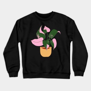 Philodendron Pink Princess Plant Crewneck Sweatshirt